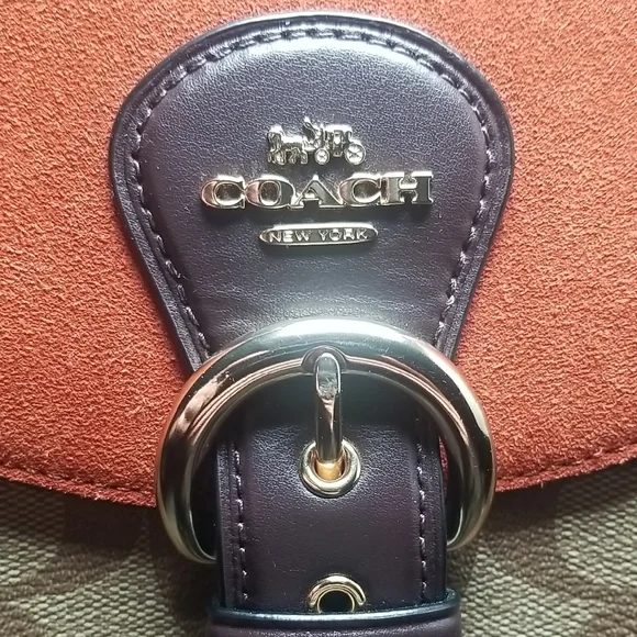 Coach Red and Brown Crossbody Bag - Picture 13 of 13